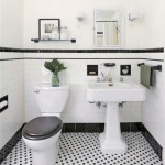 How To Decorate A Black And White Tile Bathroom Ideas