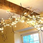How To Decorate Tree Branches With Lights And Flowers